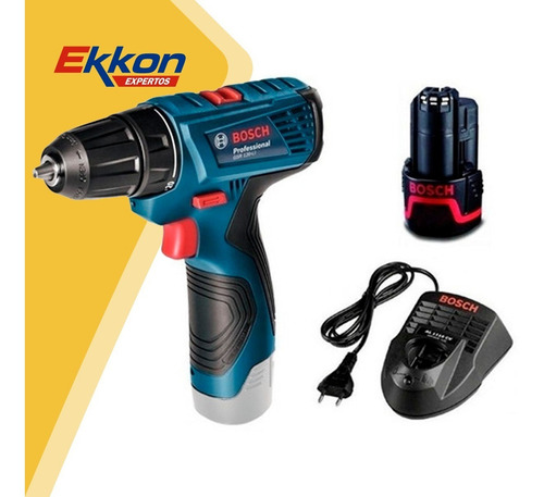 Imagen 3 de 7 de Taladro Inalámbrico 10mm Bosch Gsr 120-li + Bat + Carg