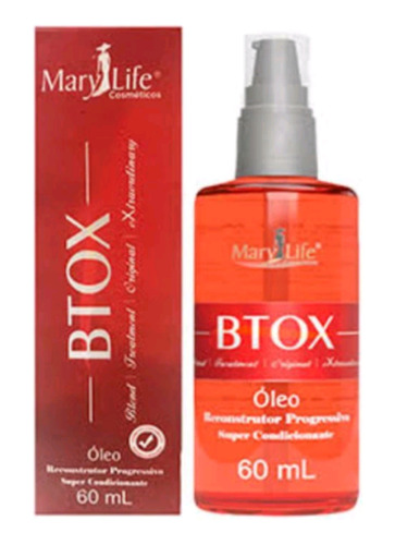 Kit 2 Óleo Reconstrutor Progressivo Btox Mary Life  