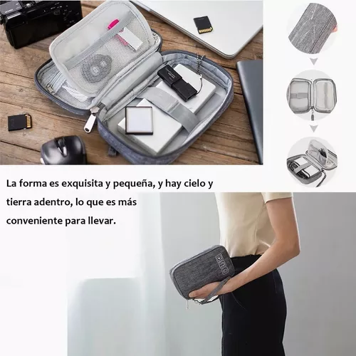 Bolsa para Guardar Accesorios Electrónicos, Organizador de Cables de Datos,  Organizador de Cables, Bolsa para Cables, Organizador de Viaje, Organizador  de Cables de Auriculares, Organizador de Cables USB : :  Electrónicos