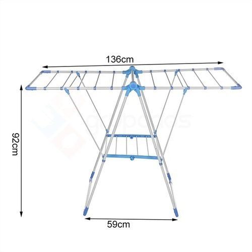 Imagen 6 de 7 de Tendedero Para Ropa De Pie Plegable Tender Acero Inoxidable