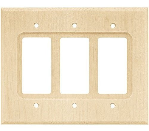 Laton W10848 Cuadrado Triple Decorador Placa Pared Switch