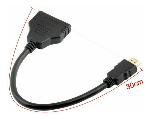 Imagen 6 de 6 de Cable Splitter 1 Entrada 2 Salidas Hdmi 1080p