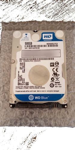 Disco Duro Westerndigital Azul 500gb 2.5 5400rpm Sata3 Lap T