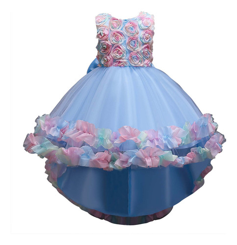 Vestido De Princesa Sin Mangas Creativo Para Niña, Con Estam