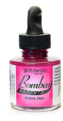 Dr. Ph. Martin De Bombay La India Ink, 1.0oz, Magenta