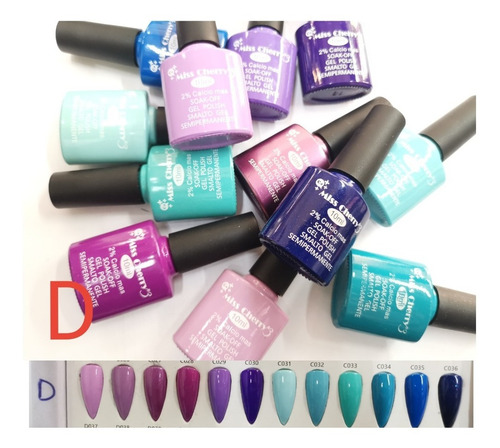Imagen 1 de 2 de 12 Gelish Miss Cherry Gama D 10ml +1 Lima Regalo