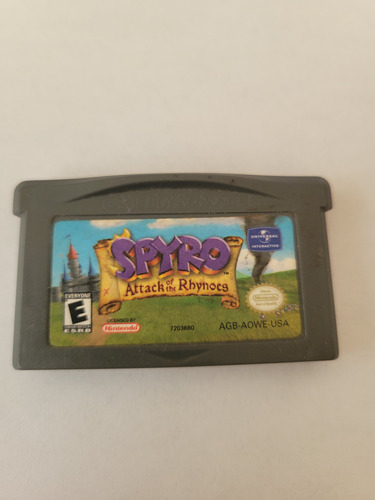 Videojuego Spyro Attakr Of The Rhynocs Game Boy Advance