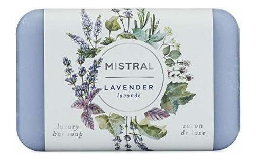 Jabon En Barra Organico Mistral Classic, Lavanda, 2 Barras