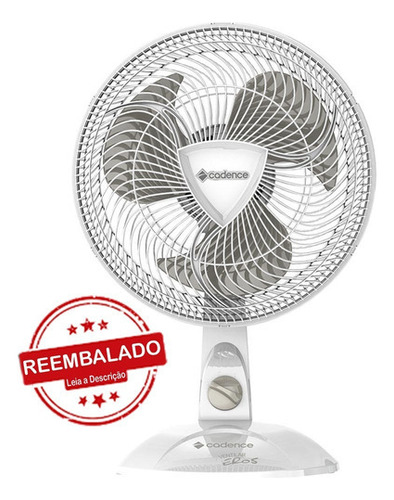 Ventillar Fan Eros 30 cm Cadence Vtr303 220v Color del marco: blanco, color de la hoja: blanco, color del soporte de la hoja: blanco