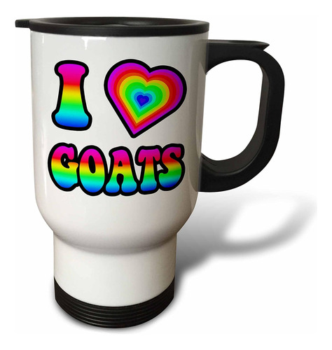 Taza De Viaje 3drose Groovy Hippie Rainbow Con Texto En I...