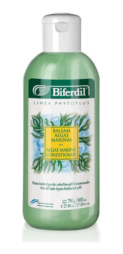 Acondicionador Balsam Biferdil Algas Marinas 800ml Ph Neutro