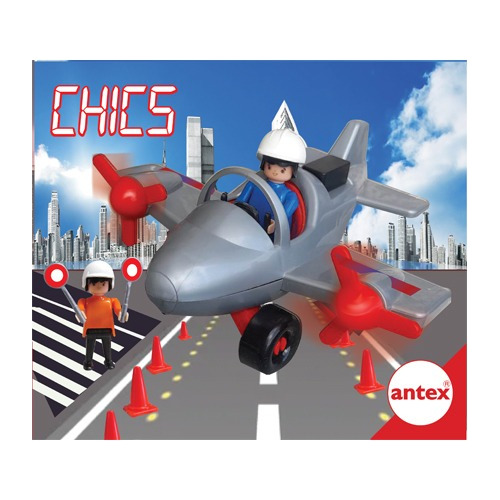 Avion Con Figura Chics Original Antex 9912