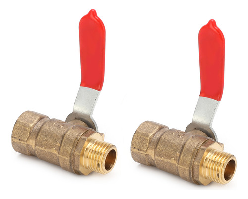 Válvula De Bola De Acero Inoxidable, 2 Piezas, 1/4, 2 Puntos