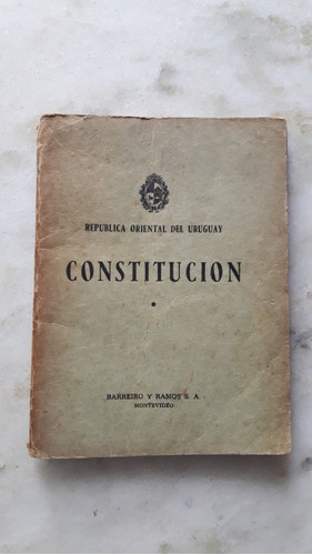 Constitucion Republica Oriental De Uruguay Promulgada 1952