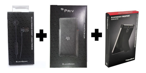 Combo Fundas Blackberry Passport, Priv, Audifonos (fedorimx) (Usado)