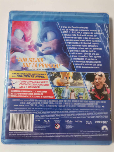 Blu-ray - Sonic 2: La Película