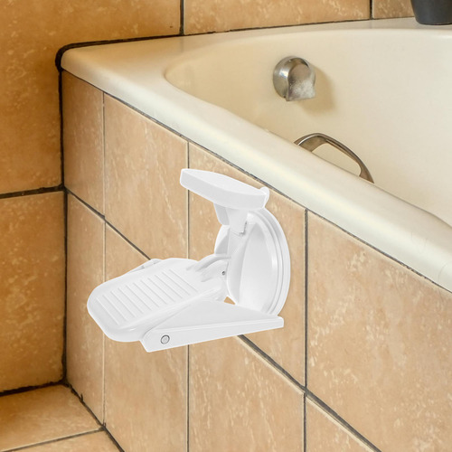 Reposapiés De Ducha Plegable Con Ventosa Para Afeitarse Las