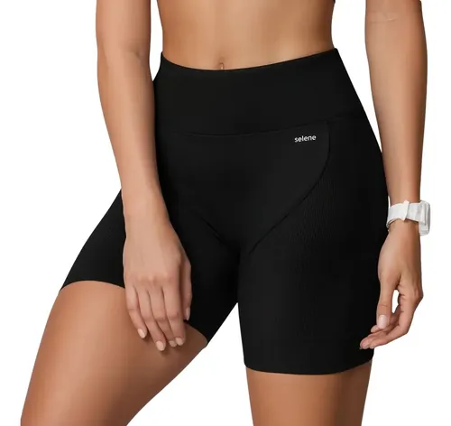 Short Selene Sem Costura Bermuda Sem Transparência Academia
