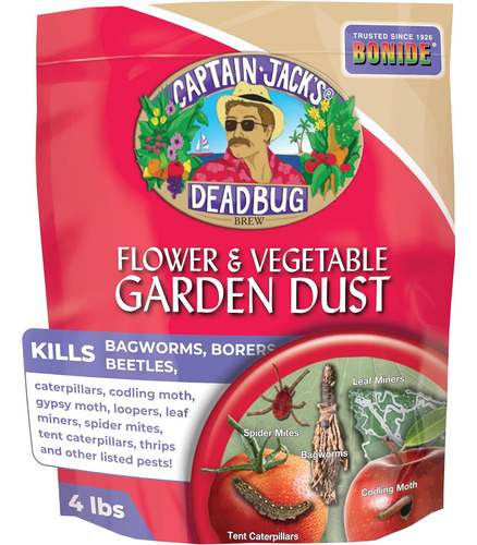 Capitán Jack's Deadbug Brew Flower & Vegetable Garden Dust, 