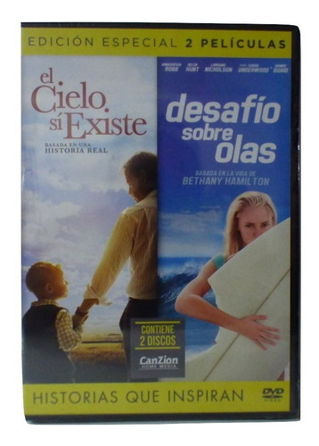 Dvd El Cielo Si Existe Y Desafio Sobre Las Olas Pelicula