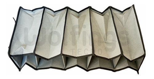 Imagen 5 de 8 de Organizador Placard Colgante 5 Compartimientos 15x30x70 Tela