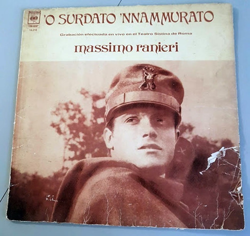 Massimo Ranieri O Surdato Innammurato Vinilo En Vivo  1972