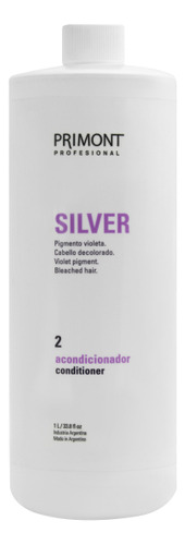 Acondicionador Matizador Silver 1000ml Primont