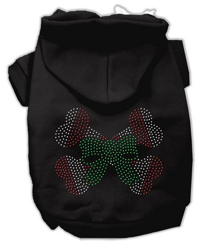 Bastón De Caramelo Crossbones Rhinestone Negro Sudadera