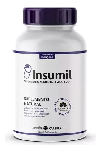 Suplemento Insu Mil Vitanimas e minerais de Insumil - cápsula