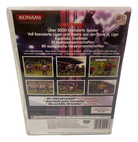 Pes 4 Play 2 Com Capa E Pôster Ps2
