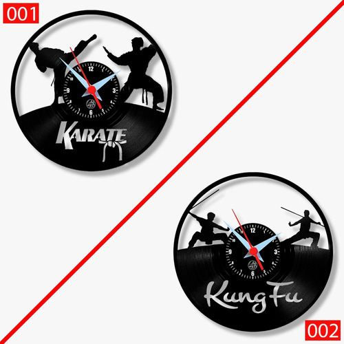 Relógio De Parede Esporte Lutas Karate Kung Fu 