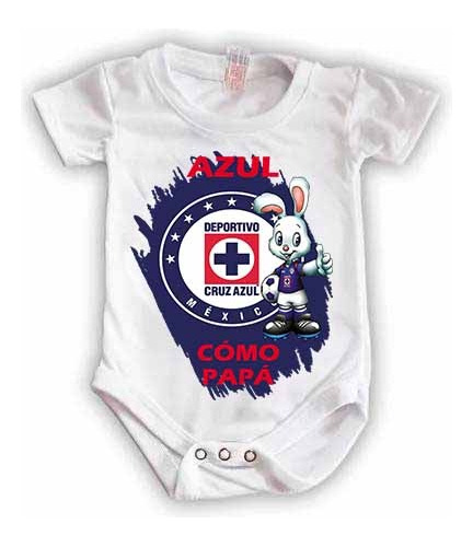Pañalero Personalizado Cruz Azul Bebé Mameluco