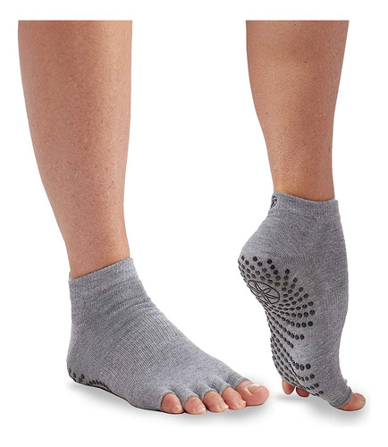 Gaiam Yoga Socks - Toeless Grippy Non Slip Sticky Grip Ac...