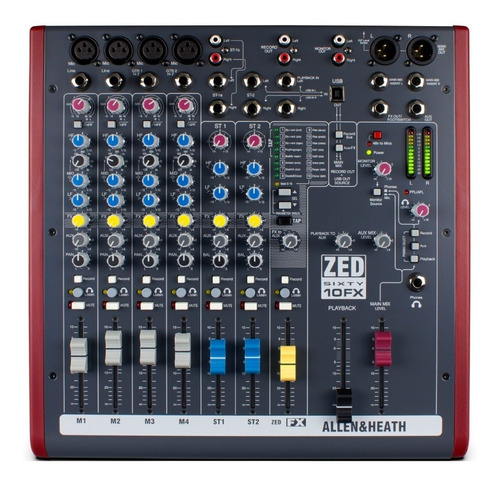 Allen And Heath Zed60-10 Fx Mixer 4 Canales Con Efectos