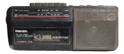 Radio Maxim Am Fm Vintage Funcionando Retro Cassette (Usado)