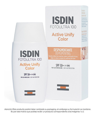 Protector Solar Isdin Fotoultra Active Unify Color Spf50+