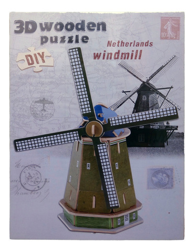 Puzzle 3d - Molino De Viento