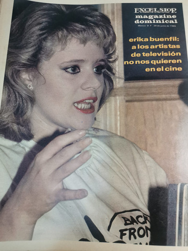 Erika Buenfil Magazin Dominical Excélsior 1986