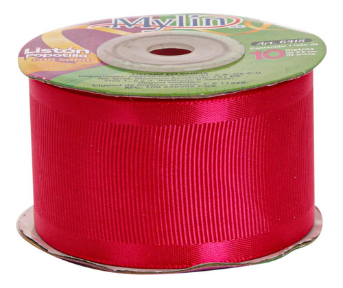 Liston Popotillo Orilla Satin Manualidades 38mm 10m Mylin 1p Color Rosa Mexican