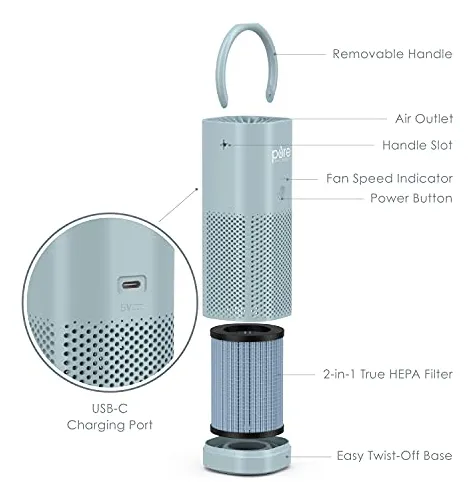 Purificador De Aire Portátil Purezone De Pure Enrichment, Tr