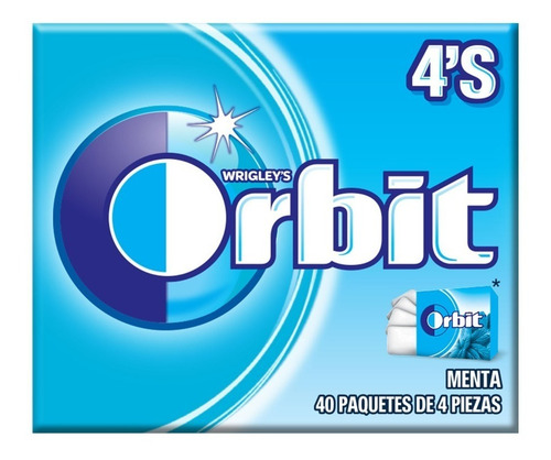Orbit Menta Chicles De Menta Sin AzĂșcar Caja 40 Piezas