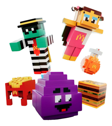 Colección Completa Mcdonald's Minecraft Sellados De Fabrica