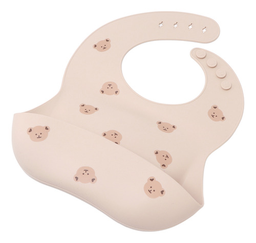 Babero De Silicona Ajustable Para Bebés, Impermeable, No Tóx