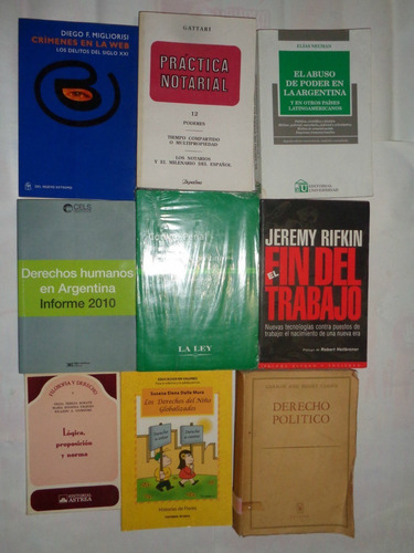 Lote Libros Derecho Ciencias Juridicas X13 Oferta Longchamps