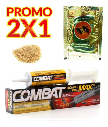 Chiripas Cucarachas Combat Gel El Original 60 Gramos Genuino