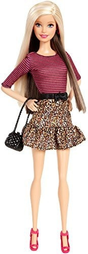 Muñeca Barbie Fashionista Con Falda Con Estampado De Leopard