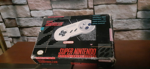 Control Para Super Nintendo Original Completo En Caja