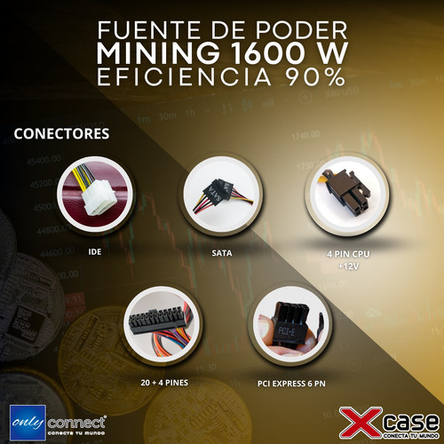 Fuente De Poder Xcase Para Minería 1600 Watts