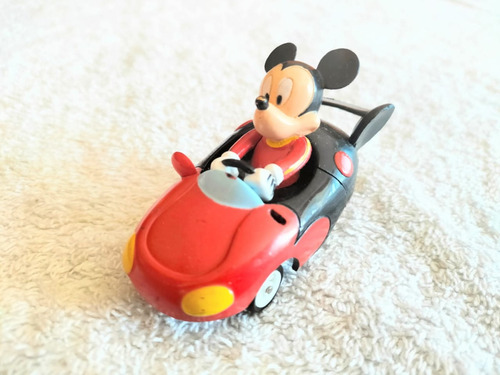 Auto Mickey Mouse, Control Remoto, No Incluido, Largo 7.5 Cm