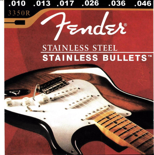 Cuerdas Fender Para Guitarra Electrica 010 De Metal Nueva